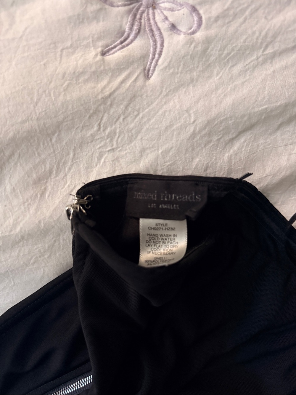 Black Strapless Corset Top - Picture 3 of 3